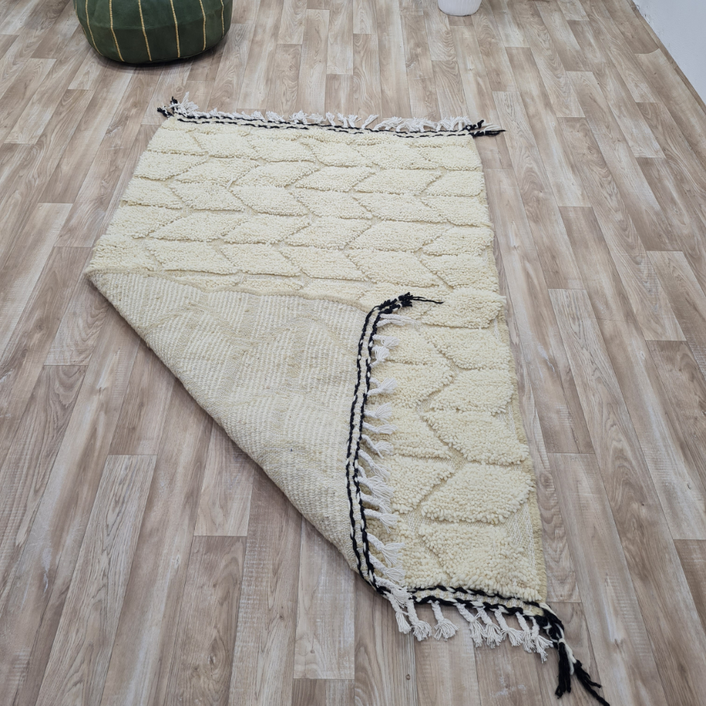 Chevron Moroccan Beni Ourain Rug – Handmade Moroccan Wool Carpet – Custom Size - Berber Handcrafts