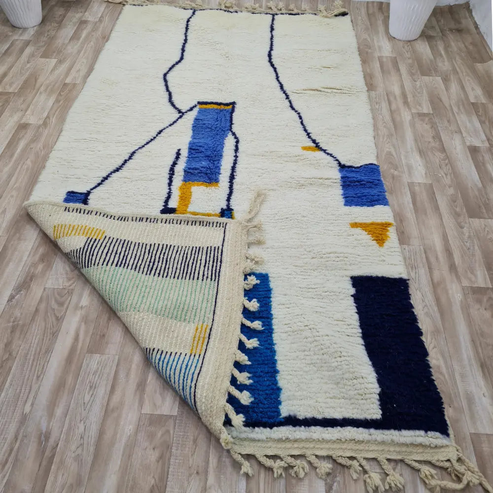 Abstract Moroccan Wool Rug – Modern Berber Art Carpet– Custom Size - Berber Handcrafts