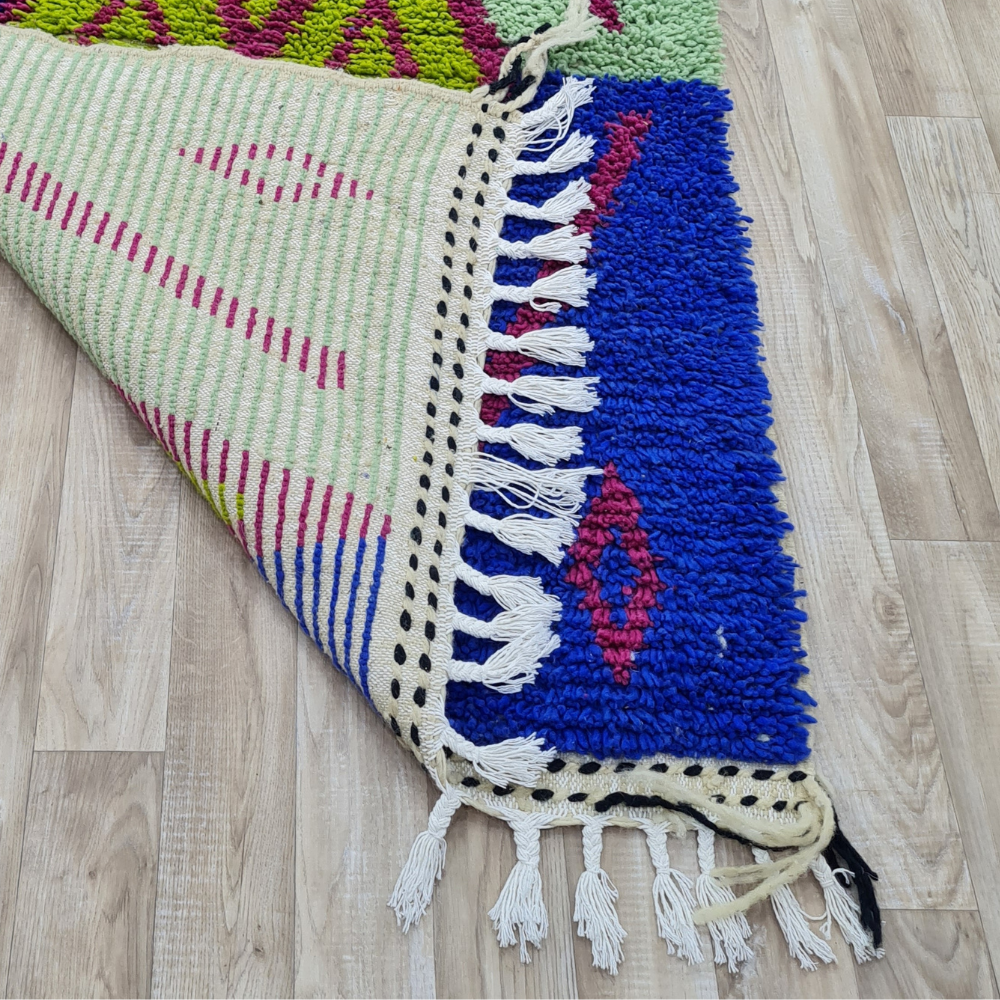 Handmade Moroccan Diamond Carpet – Boho Wool Design – Custom Size - Berber Handcrafts