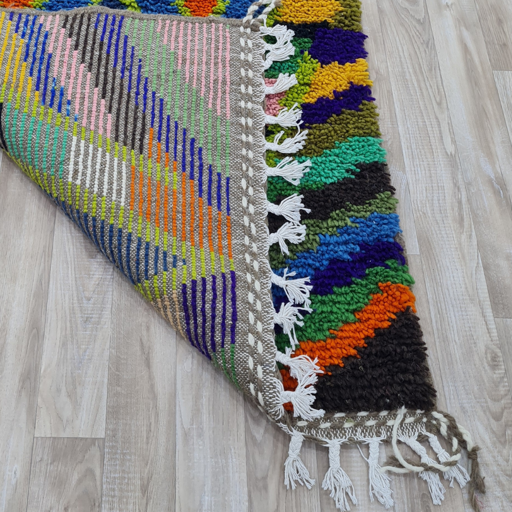 Handmade Moroccan Diamond Carpet – Boho Wool Design – Custom Size2 - Berber Handcrafts