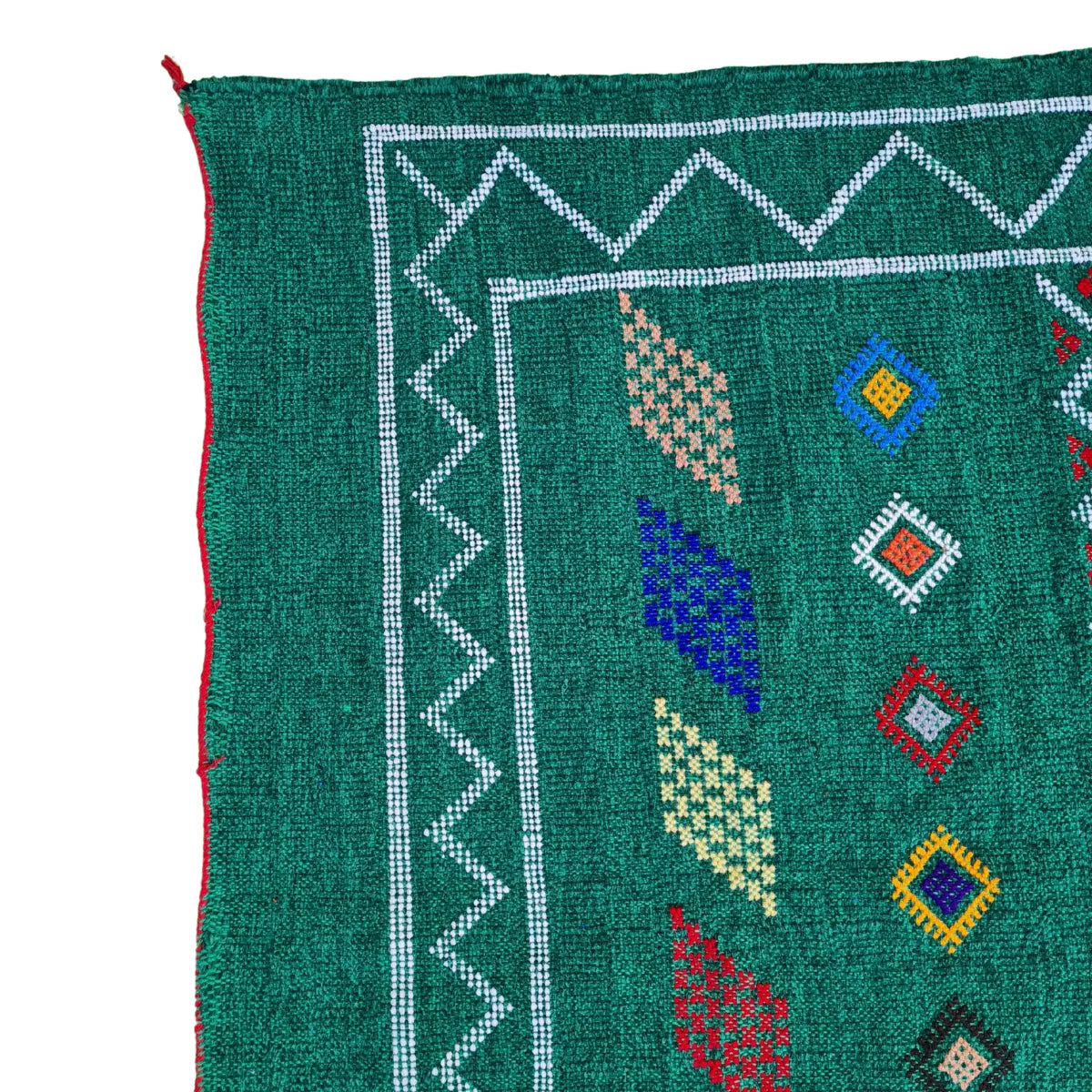 green Moroccan Berber kilim rug (5)