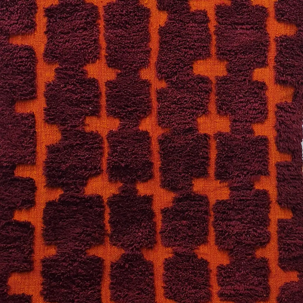 Bold Red Moroccan Berber Rug – Handmade Wool Carpet from the Atlas Mountains- Custom Size