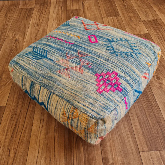Boho Moroccan Floor Cushion – Soft & Stylish Seating - Berber Handcrafts