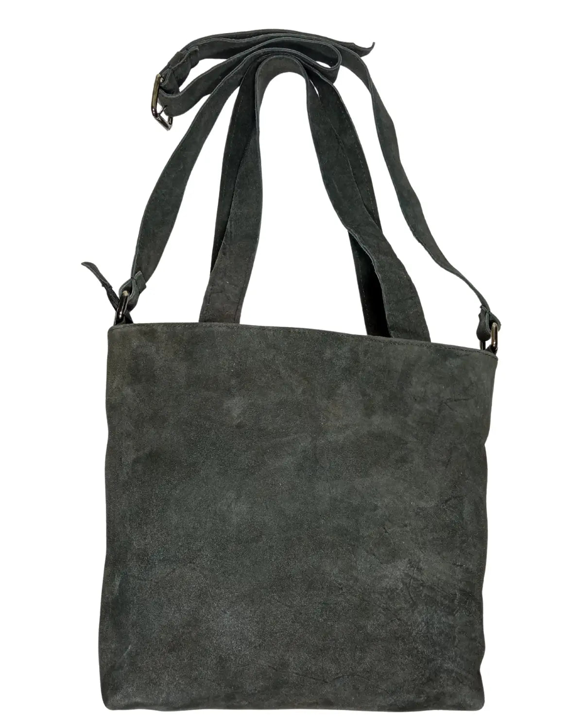 Black Suede Kilim Tote Bag, Handmade Artisan Shoulder Purse- Genuine Leather