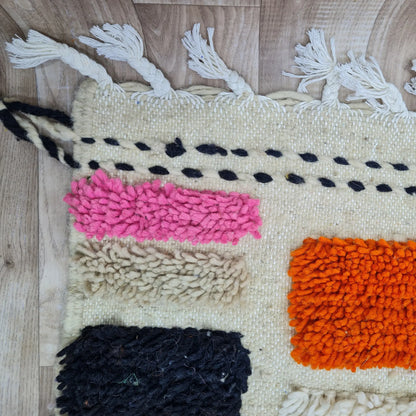 Colorful Handmade Moroccan Berber Rug  – Custom Size - Berber Handcrafts
