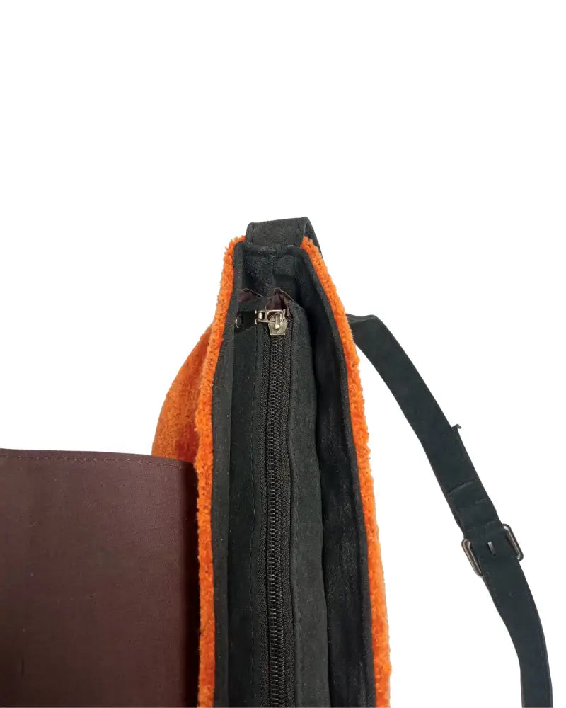Kilim Crossbody Bag, Terracotta Bag, Coral and Blue, Woven Suede Purse, Handmade Aztec Bag, Boho Festival Bag, Southwestern Style, Ethnic Purse, Artisan Made,

