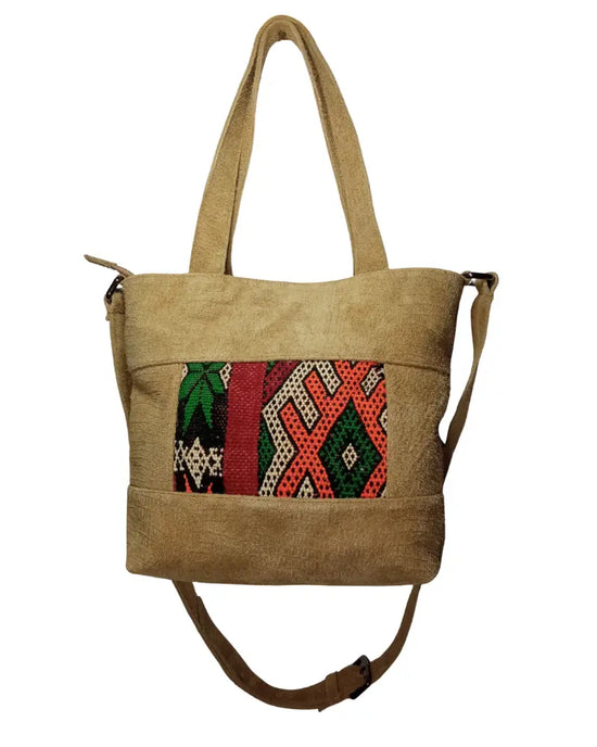 Suede Tote Bag, Convertible Tote, Beige Tote Bag, Tan Leather Tote, Kilim Bag, One of a Kind Purse, Artisan Made, Zipper Tote, Crossbody Tote, Boho Work Bag, Ethnic Handbag, Shoulder Bag, Neutral Boho, Sustainable Fashion, Eco-Friendly, Unique Gift for Her, Earth Tone, Moroccan Bag, Berber Design, Everyday Tote, One of One.
