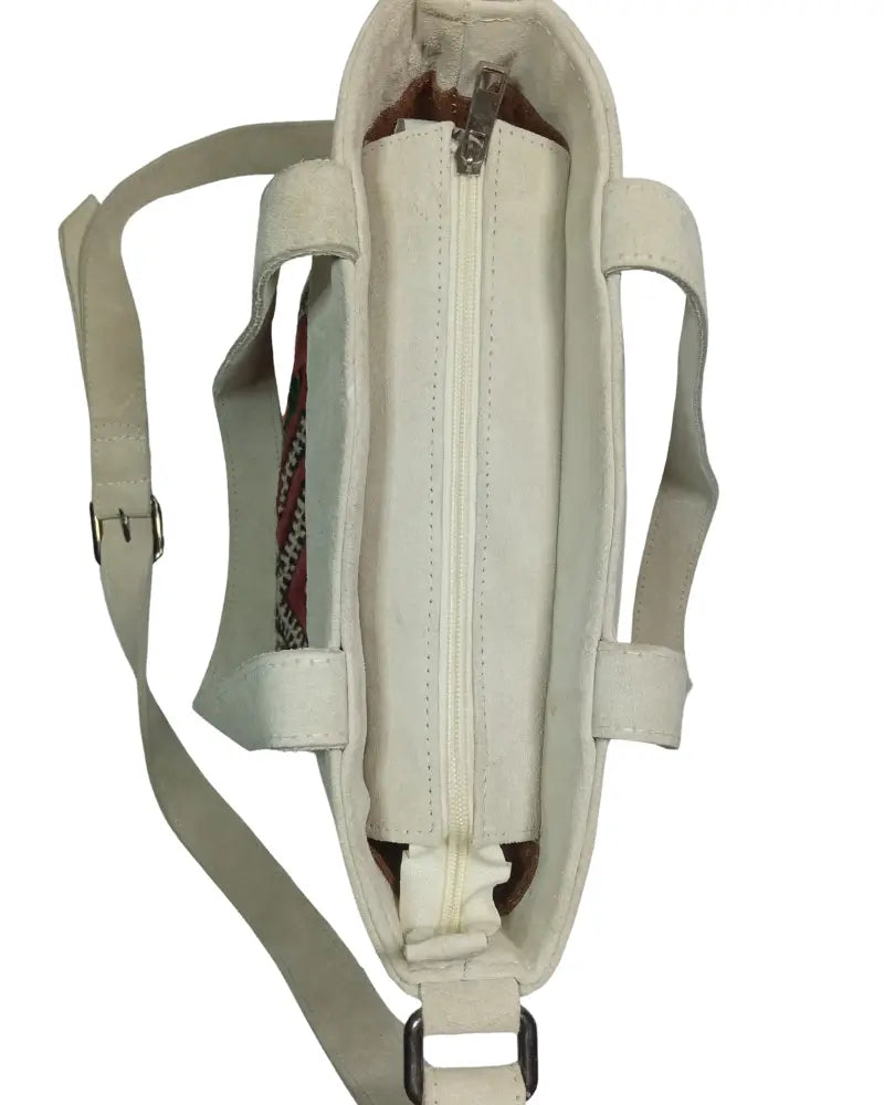Suede Tote Bag, Convertible Tote, Grey Suede Bag, Light Grey Bag, Off-White Bag, Kilim Tote, One of a Kind Purse, Artisan Made, Zipper Tote, Crossbody Tote, Boho Work Bag, Ethnic Handbag, Shoulder Bag, Neutral Boho, Sustainable Fashion, Eco-Friendly, Unique Gift for Her, Stone Color Bag, Moroccan Bag, Everyday Tote, Minimalist Boho, One of One.
