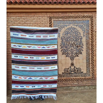 Tapis Berbère Kilim Multicolore