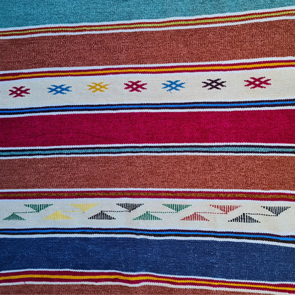 Tapis Berbère Kilim Multicolore