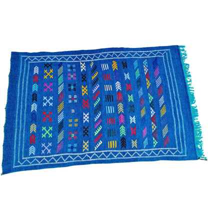 blue Berber Kilim Rug (4)