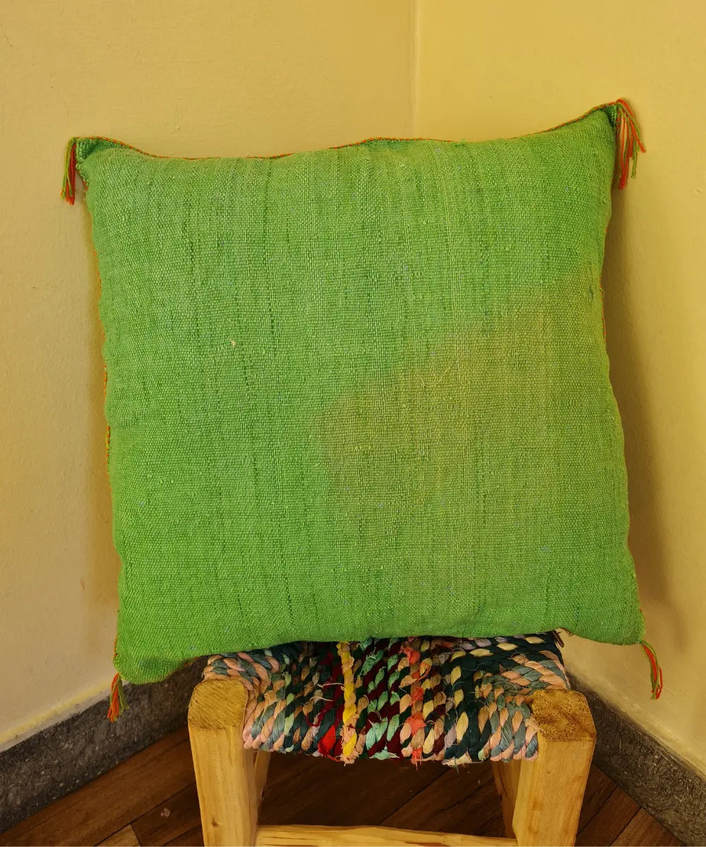 green Cactus Silk Pillow